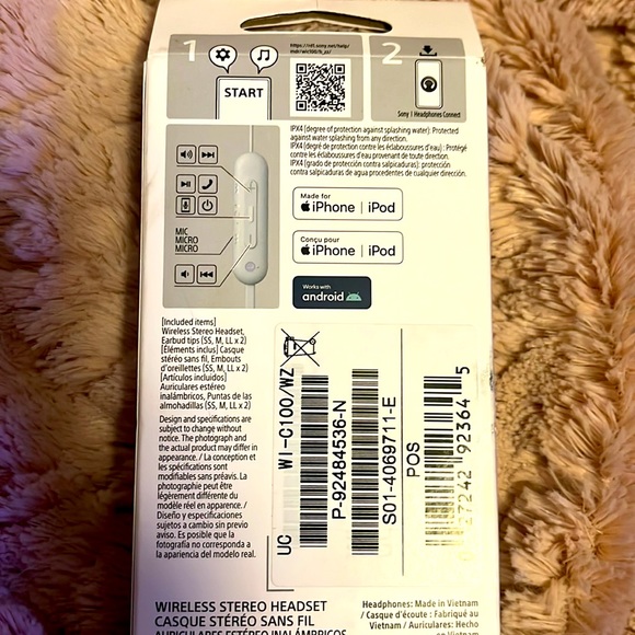 SONY WI-C100 Earbuds NIB - Picture 3 of 3